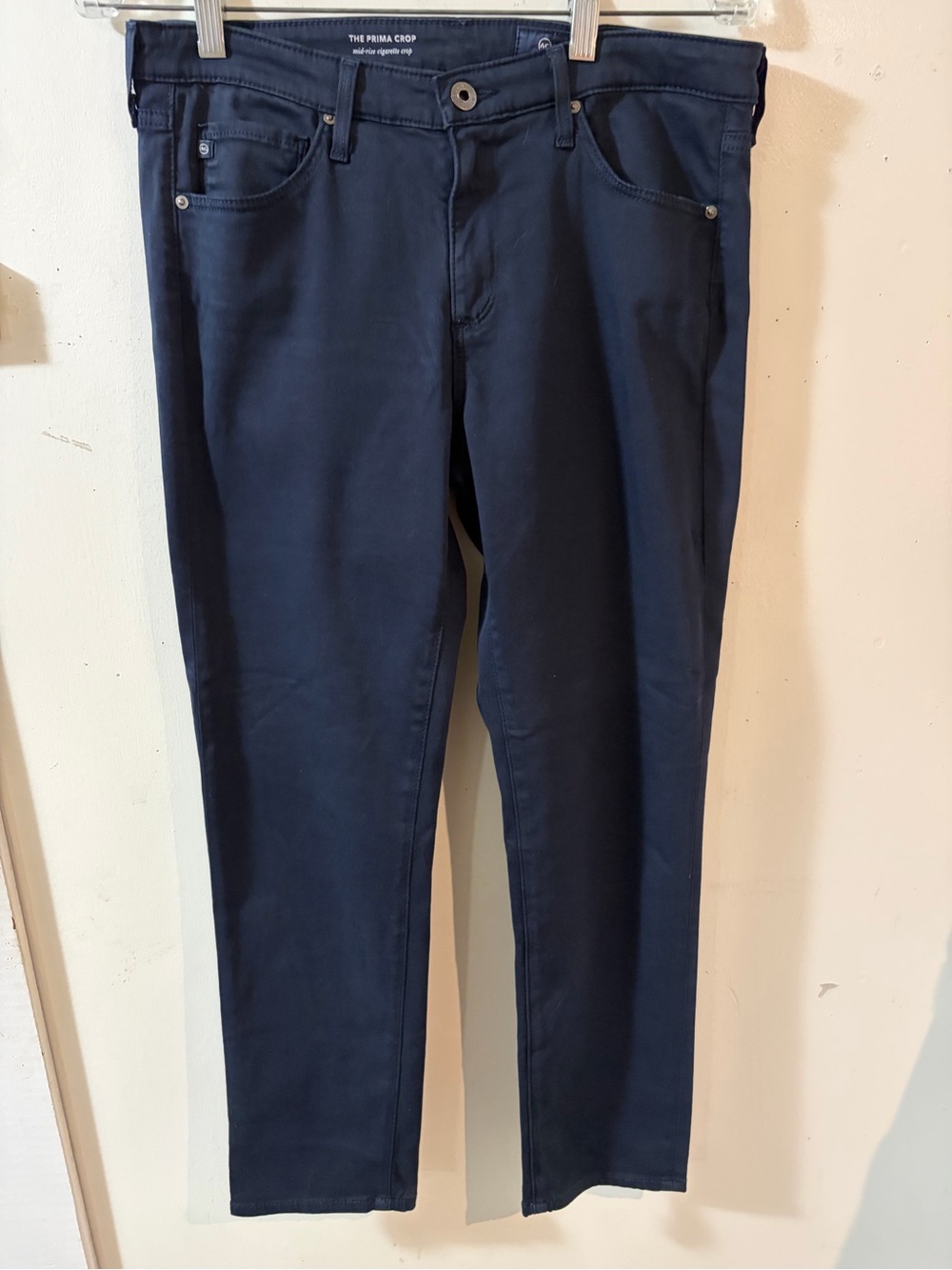Ag Adriano Goldschmied Slim Straight Jeans in Deep Navy